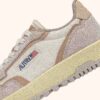 ZAPATILLAS BAJAS WILDPACE EN MALLA Y ANTE BLANCO SUSURRO Y ARENA