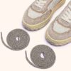 ZAPATILLAS BAJAS WILDPACE EN MALLA Y ANTE BLANCO SUSURRO Y ARENA