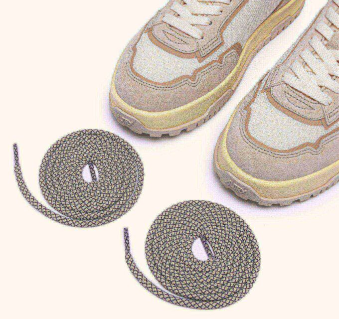 ZAPATILLAS BAJAS WILDPACE EN MALLA Y ANTE BLANCO SUSURRO Y ARENA