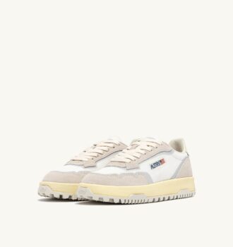ZAPATILLAS BAJAS WILDPACE EN MALLA Y ANTE BLANCO Y MALVAVISCO