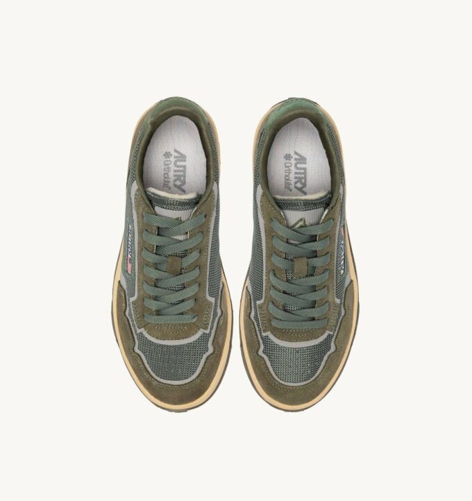 ZAPATILLAS BAJAS WILDPACE EN MALLA Y ANTE MILITAR Y SCHIO ZAPATILLAS BAJAS WILDPACE EN MALLA Y ANTE MILITAR Y SCHIO
