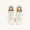 ZAPATILLAS DALLAS BAJAS DE PIEL BLANCA Y PLATEADA ZAPATILLAS DALLAS BAJAS DE PIEL BLANCA Y PLATEADA