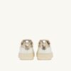 ZAPATILLAS DALLAS BAJAS EN PIEL BLANCA Y DORADA ZAPATILLAS DALLAS BAJAS EN PIEL BLANCA Y DORADA