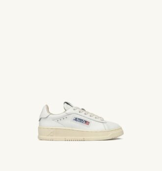 ZAPATILLAS DALLAS KIDS BAJAS DE PIEL BLANCA