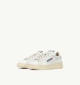 ZAPATILLAS DALLAS KIDS BAJAS DE PIEL BLANCA