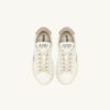 ZAPATILLAS DALLAS KIDS BAJAS DE PIEL BLANCA Y ROSA POLVO