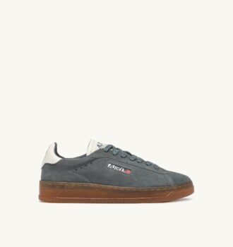 ZAPATILLAS DALLAS LOW EN ANTE COLOR CENIZA Y MALVAVISCO