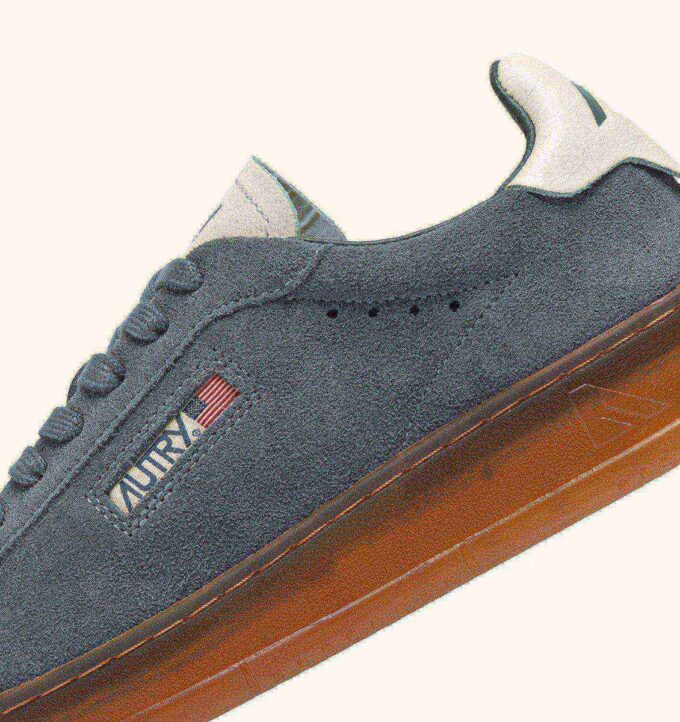 ZAPATILLAS DALLAS LOW EN ANTE COLOR CENIZA Y MALVAVISCO