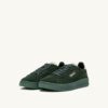 ZAPATILLAS DALLAS LOW EN ANTE VERDE BOTELLA Y MALVAVISCO ZAPATILLAS DALLAS LOW EN ANTE VERDE BOTELLA Y MALVAVISCO