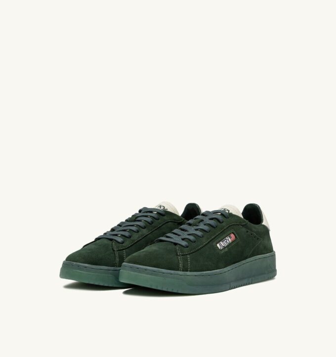 ZAPATILLAS DALLAS LOW EN ANTE VERDE BOTELLA Y MALVAVISCO ZAPATILLAS DALLAS LOW EN ANTE VERDE BOTELLA Y MALVAVISCO