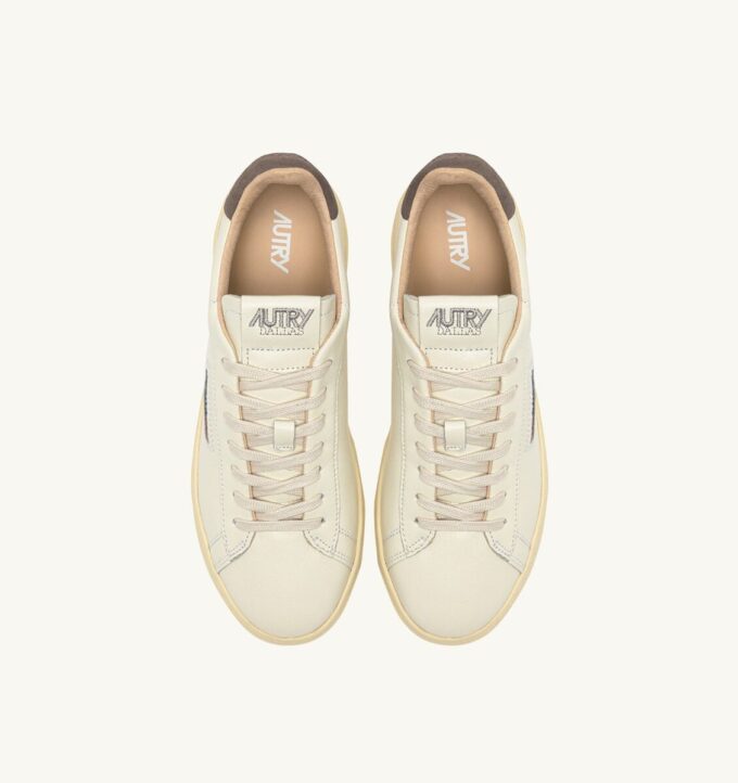 ZAPATILLAS DALLAS LOW EN PIEL MARSHMALLOW Y MOREL