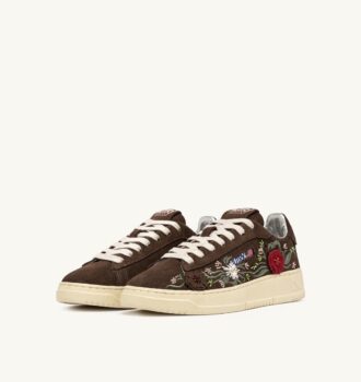 ZAPATILLAS DALLAS LOW ‘FLORAL’ EN ANTE MARRÓN