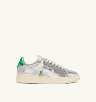 ZAPATILLAS DALLAS LOW ‘SPARKLING’ CON LENTEJUELAS PLATEADAS Y VERDES