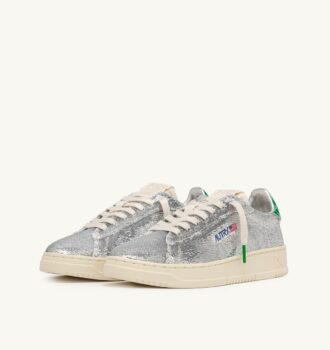 ZAPATILLAS DALLAS LOW ‘SPARKLING’ CON LENTEJUELAS PLATEADAS Y VERDES