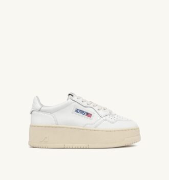 ZAPATILLAS DE PLATAFORMA MEDALIST EN PIEL BLANCA