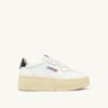 ZAPATILLAS DE PLATAFORMA MEDALIST EN PIEL BLANCA Y NEGRA