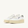 ZAPATILLAS DE PLATAFORMA MEDALIST EN PIEL BLANCA Y NEGRA