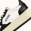 ZAPATILLAS DE PLATAFORMA MEDALIST EN PIEL BLANCA Y NEGRA