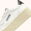 ZAPATILLAS DE PLATAFORMA MEDALIST EN PIEL BLANCA Y NEGRA