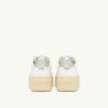 ZAPATILLAS DE PLATAFORMA MEDALIST EN PIEL BLANCA Y PLATA METALIZADA ZAPATILLAS DE PLATAFORMA MEDALIST EN PIEL BLANCA Y PLATA METALIZADA
