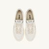 ZAPATILLAS DE PLATAFORMA MEDALIST EN PIEL BLANCA Y PLATA METALIZADA ZAPATILLAS DE PLATAFORMA MEDALIST EN PIEL BLANCA Y PLATA METALIZADA