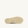 ZAPATILLAS DE PLATAFORMA MEDALIST EN PIEL BLANCA Y PLATEADA