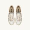 ZAPATILLAS DE PLATAFORMA MEDALIST EN PIEL BLANCA Y PLATEADA