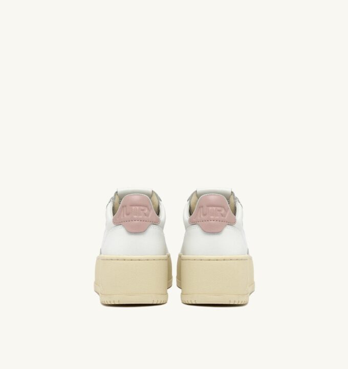 ZAPATILLAS DE PLATAFORMA MEDALIST EN PIEL BLANCA Y ROSA POLVO ZAPATILLAS DE PLATAFORMA MEDALIST EN PIEL BLANCA Y ROSA POLVO