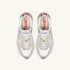 ZAPATILLAS HYPERWAY DE PIEL LAMINADA Y MALLA EN TONOS BLANCOS Y PLATEADOS