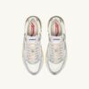 ZAPATILLAS HYPERWAY DE PIEL LAMINADA Y MALLA EN TONOS PLATEADOS Y MALVADO