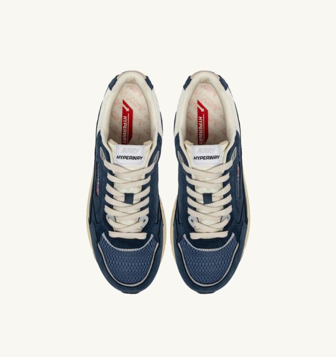 ZAPATILLAS HYPERWAY EN ANTE Y MALLA EN AZUL ENSIGN Y PLATEADO ZAPATILLAS HYPERWAY EN ANTE Y MALLA EN AZUL ENSIGN Y PLATEADO