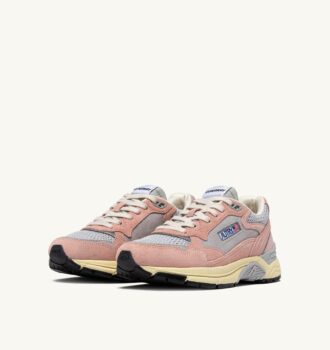 ZAPATILLAS HYPERWAY EN ANTE Y MALLA EN COLOR ROSA POLVO Y PLATEADO