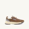 ZAPATILLAS HYPERWAY EN MALLA Y ANTE COLOR CIGARRO Y PLATA