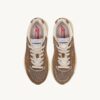 ZAPATILLAS HYPERWAY EN MALLA Y ANTE COLOR CIGARRO Y PLATA