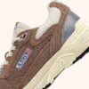 ZAPATILLAS HYPERWAY EN MALLA Y ANTE COLOR CIGARRO Y PLATA