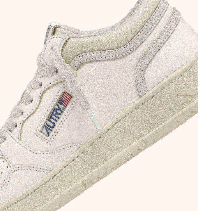 ZAPATILLAS MED-WAY EN PIEL COLOR MALVAVISCO Y BLANCO ZAPATILLAS MED-WAY EN PIEL COLOR MALVAVISCO Y BLANCO
