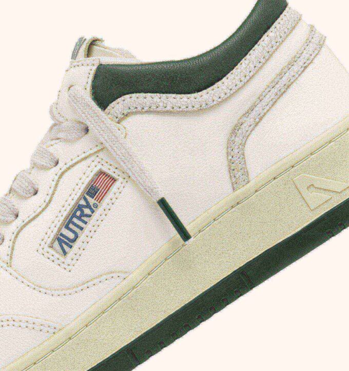 ZAPATILLAS MED-WAY EN PIEL COLOR MALVAVISCO Y MONTAÑA