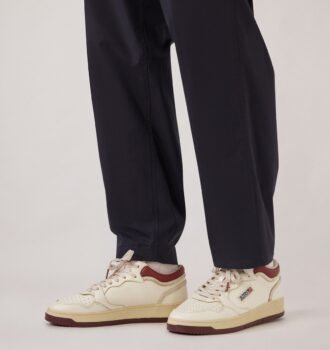 ZAPATILLAS MED-WAY EN PIEL COLOR MALVAVISCO Y SYRAH