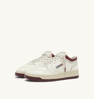 ZAPATILLAS MED-WAY EN PIEL COLOR MALVAVISCO Y SYRAH