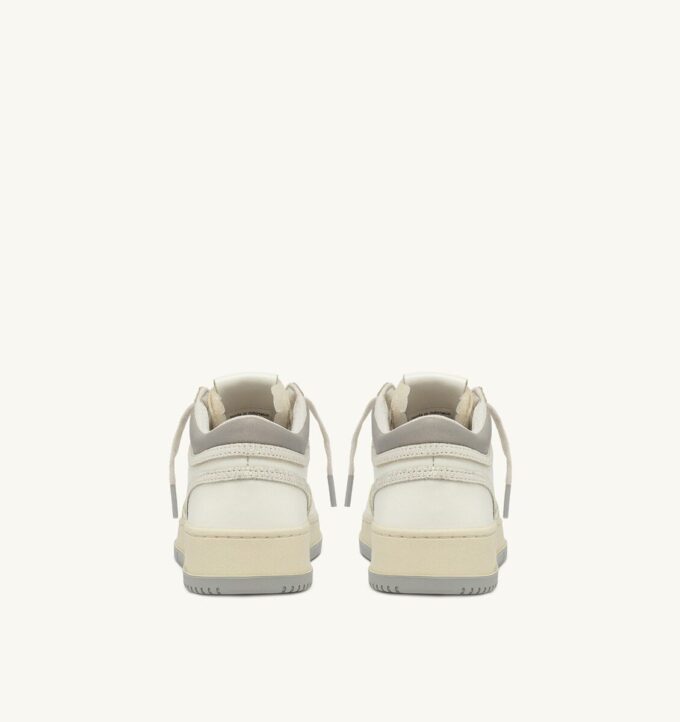 ZAPATILLAS MED-WAY EN PIEL COLOR MALVAVISCO Y VAPOR