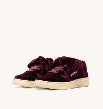 ZAPATILLAS MEDALIST LOW BOW ‘VELVET’ COLOR BORGOÑA