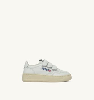 ZAPATILLAS MEDALIST LOW KIDSTRIPES DE PIEL COLOR BLANCO