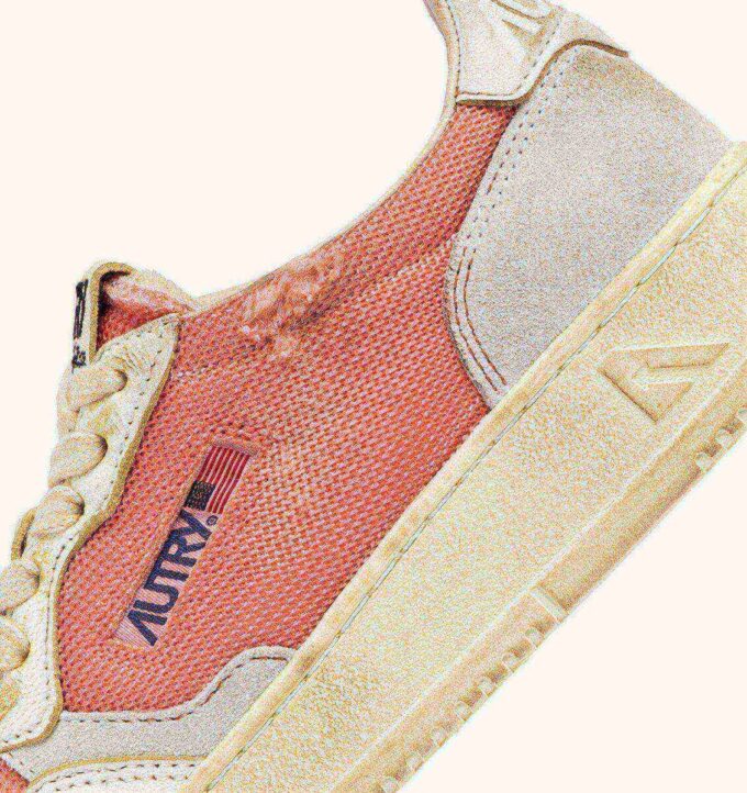 ZAPATILLAS MEDALIST LOW SUPER VINTAGE DE PIEL Y MALLA ROJAS Y BLANCAS ZAPATILLAS MEDALIST LOW SUPER VINTAGE DE PIEL Y MALLA ROJAS Y BLANCAS