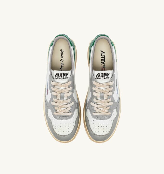 ZAPATILLAS MEDALIST LOW SUPER VINTAGE EN BLANCO, VERDE Y GRIS ZAPATILLAS MEDALIST LOW SUPER VINTAGE EN BLANCO, VERDE Y GRIS