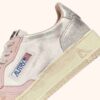 ZAPATILLAS MEDALIST LOW SUPER VINTAGE EN PIEL BLANCA, ROSA POLVO Y PLATEADA ZAPATILLAS MEDALIST LOW SUPER VINTAGE EN PIEL BLANCA, ROSA POLVO Y PLATEADA