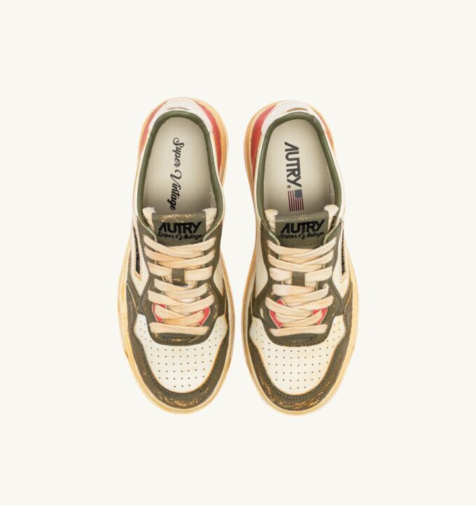 ZAPATILLAS MEDALIST LOW SUPER VINTAGE EN PIEL ROSA TÉ Y VERDE COVERT ZAPATILLAS MEDALIST LOW SUPER VINTAGE EN PIEL ROSA TÉ Y VERDE COVERT