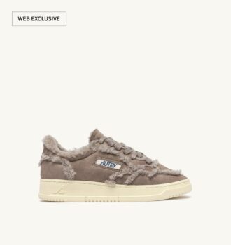 ZAPATILLAS MEDALIST MUTTON EN ANTE Y BORREGO COLOR GRIS TAUPE