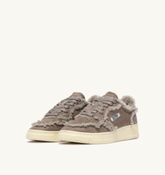 ZAPATILLAS MEDALIST MUTTON EN ANTE Y BORREGO COLOR GRIS TAUPE