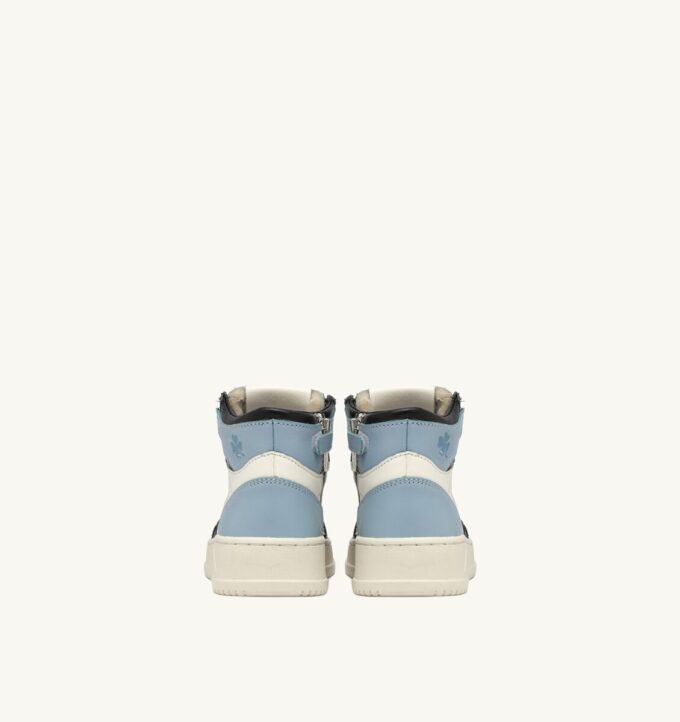 ZAPATILLAS MEDALIST PARA NIÑO DE MEDIANOCHE EN PIEL BLANCA, NEGRA Y AZUL ZAPATILLAS MEDALIST PARA NIÑO DE MEDIANOCHE EN PIEL BLANCA, NEGRA Y AZUL