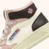 ZAPATILLAS MEDALIST PARA NIÑOS DE MEDIANA CINTURA EN PIEL BLANCA, MARRÓN Y ROSA ZAPATILLAS MEDALIST PARA NIÑOS DE MEDIANA CINTURA EN PIEL BLANCA, MARRÓN Y ROSA